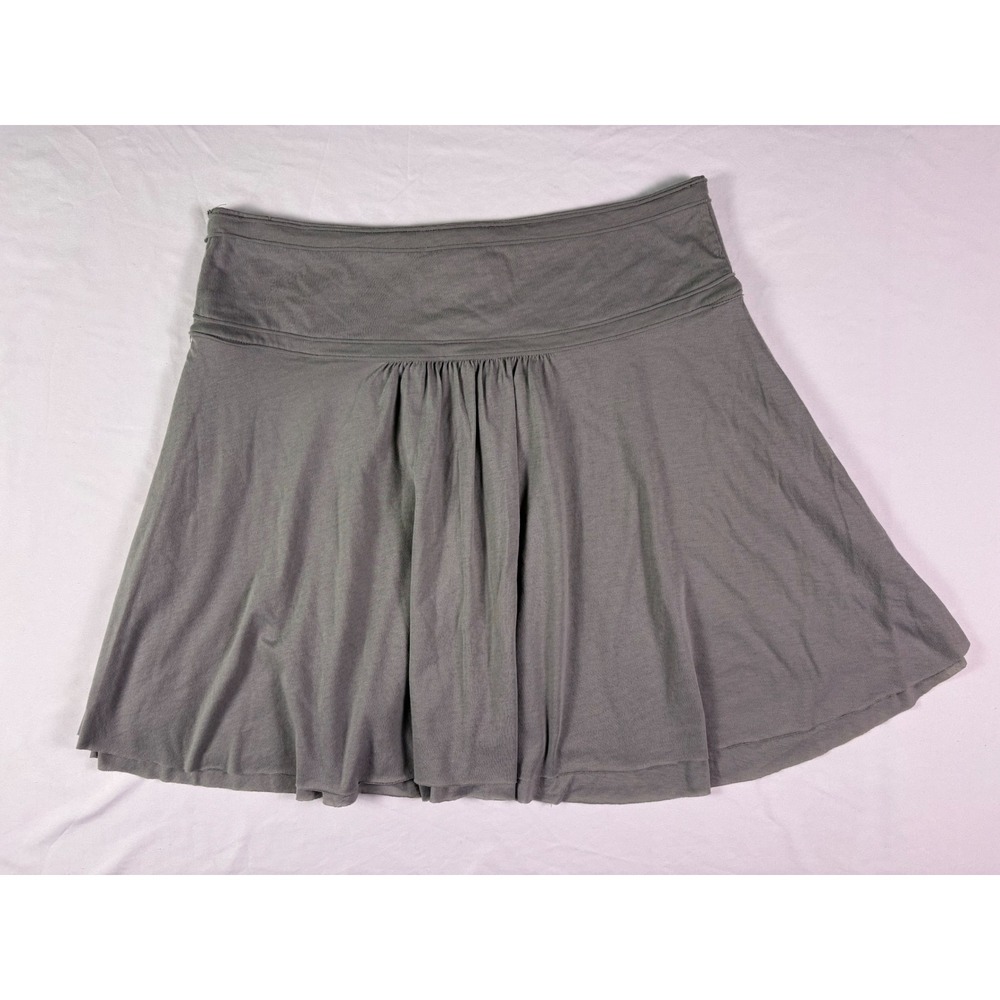 Abercrombie & Fitch Mini Skirt L Gray Pleated Y2K Athleisure Lounge Beach Sporty - Picture 6 of 6